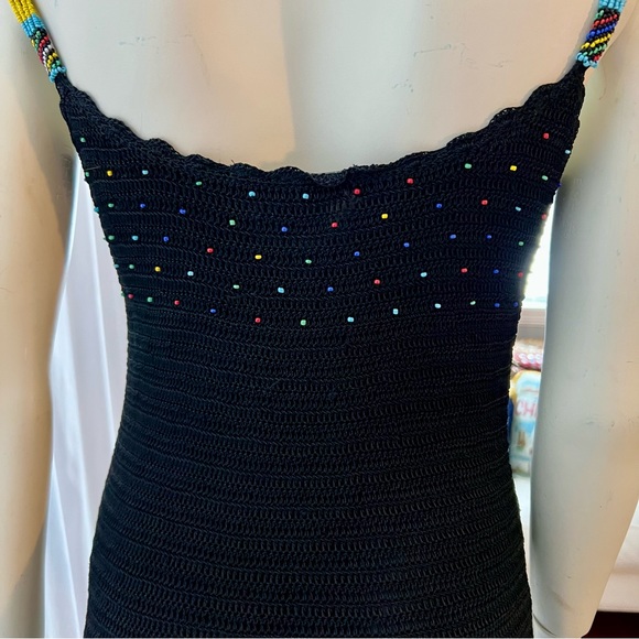 VINTAGE Sue Wong BodyCon knit dress with beads - Picture 6 of 12